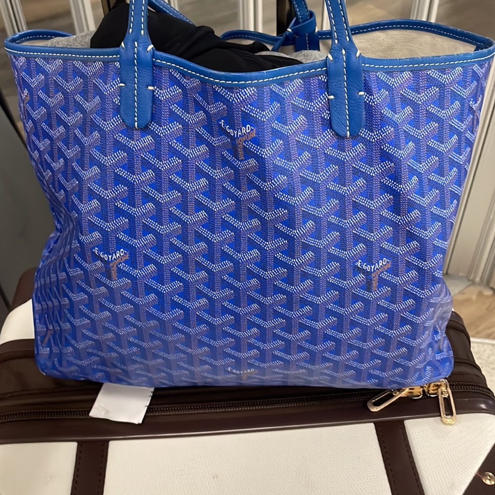 Goyard St Louis PM Tote - Blue